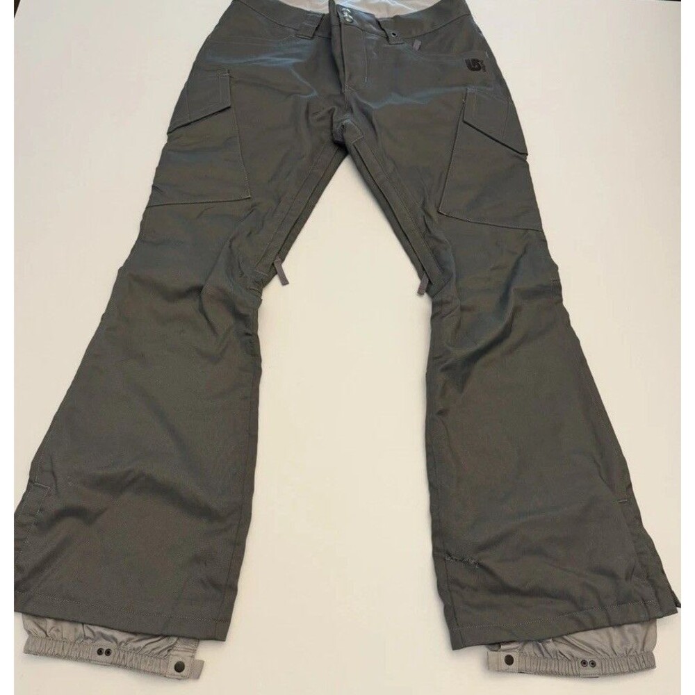 Burton Pants Womens Medium Gray DRYRIDE Snowboard Ski Cargo Waterproof Insulated